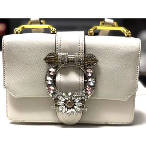 LA FESTIN Dazzling Jewels Leather Shoulder Bag